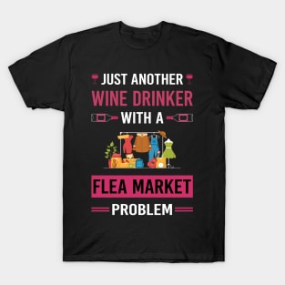 Wine Drinker Flea Market T-Shirt